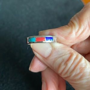 Multi Stone Sterling Band